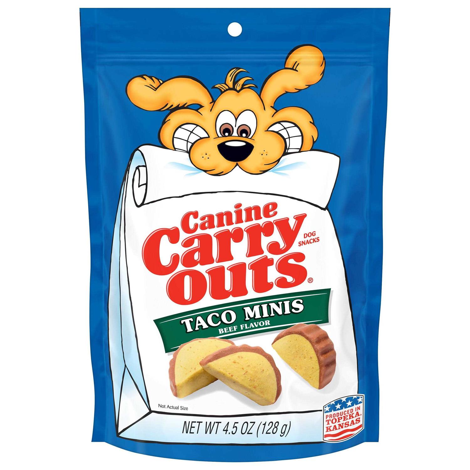 Canine Carry Outs Beef Flavor Taco Minis Dog Treats - Pet Supplies online store