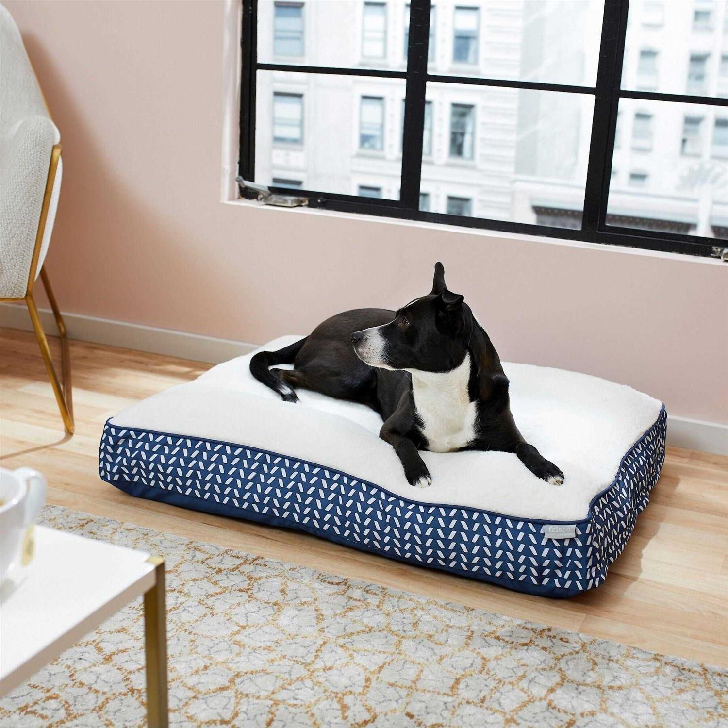 Frisco Plush Orthopedic Pillow Dog Bed w/Removable COVER - Pet Supplies online store