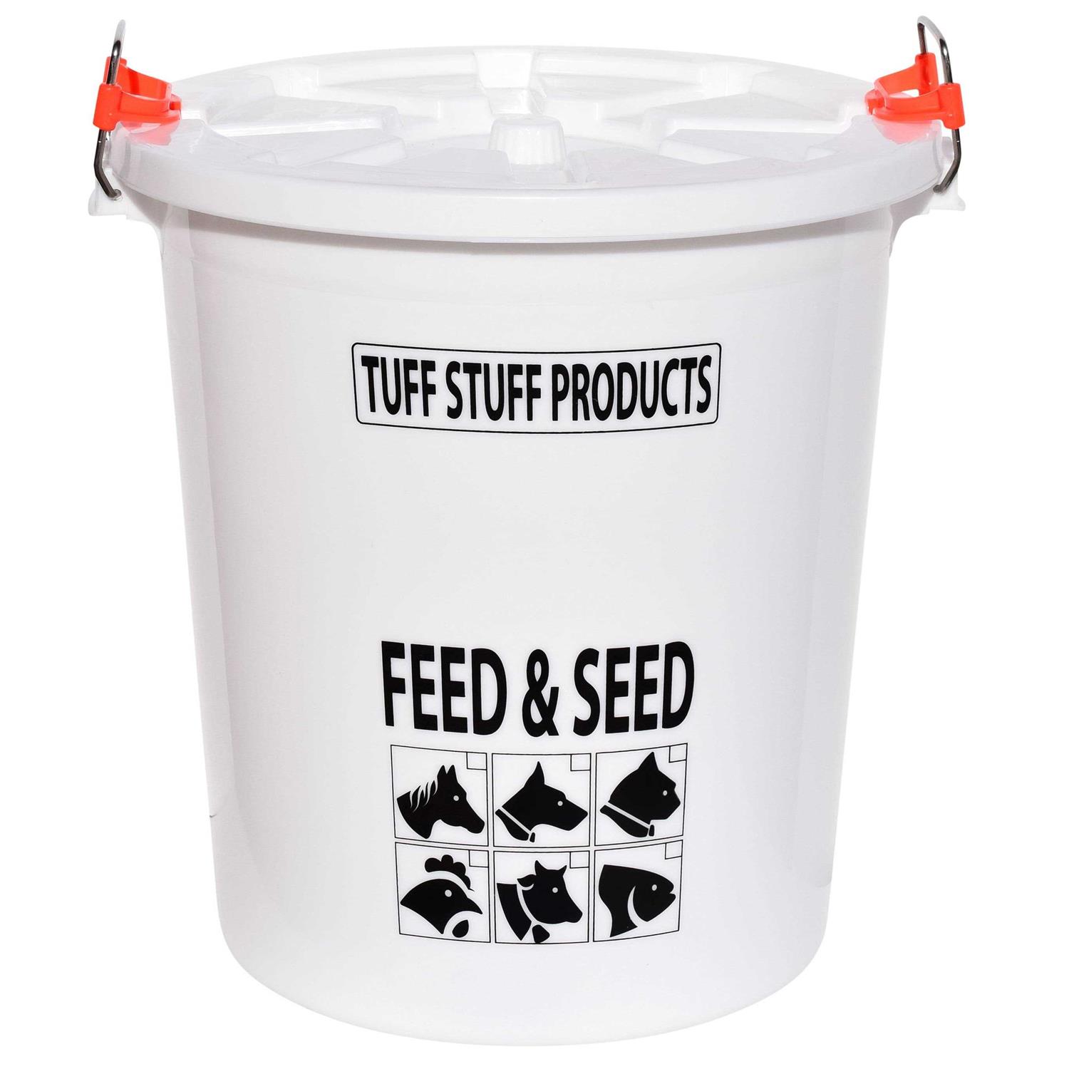 Tuff Stuff Products FS7 7 Gallon Feed and Seed Storage Pail with Locking Lid - Pet Supplies online store