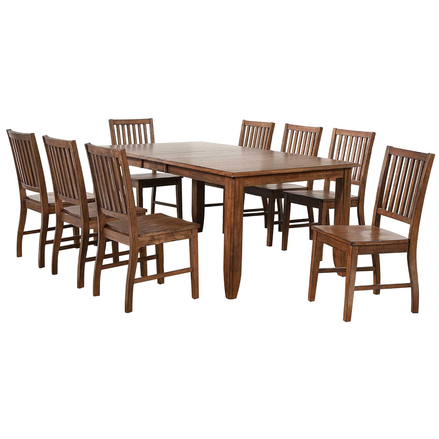 Sunset Trading Simply Brook Dining Table Set, Amish Brown