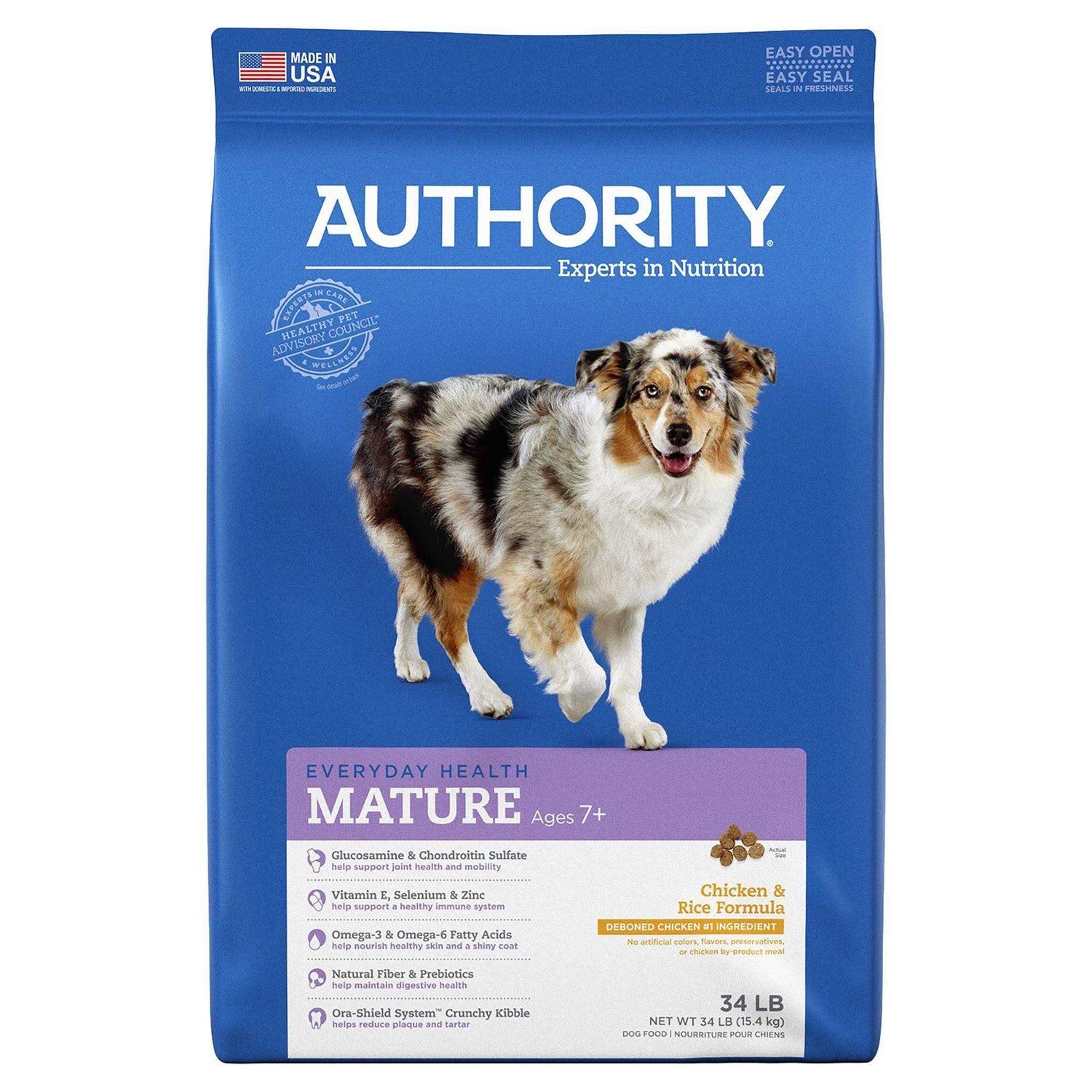 Authority Chicken Rice Formula Senior Dry Dog Food - Pet Supplies online store