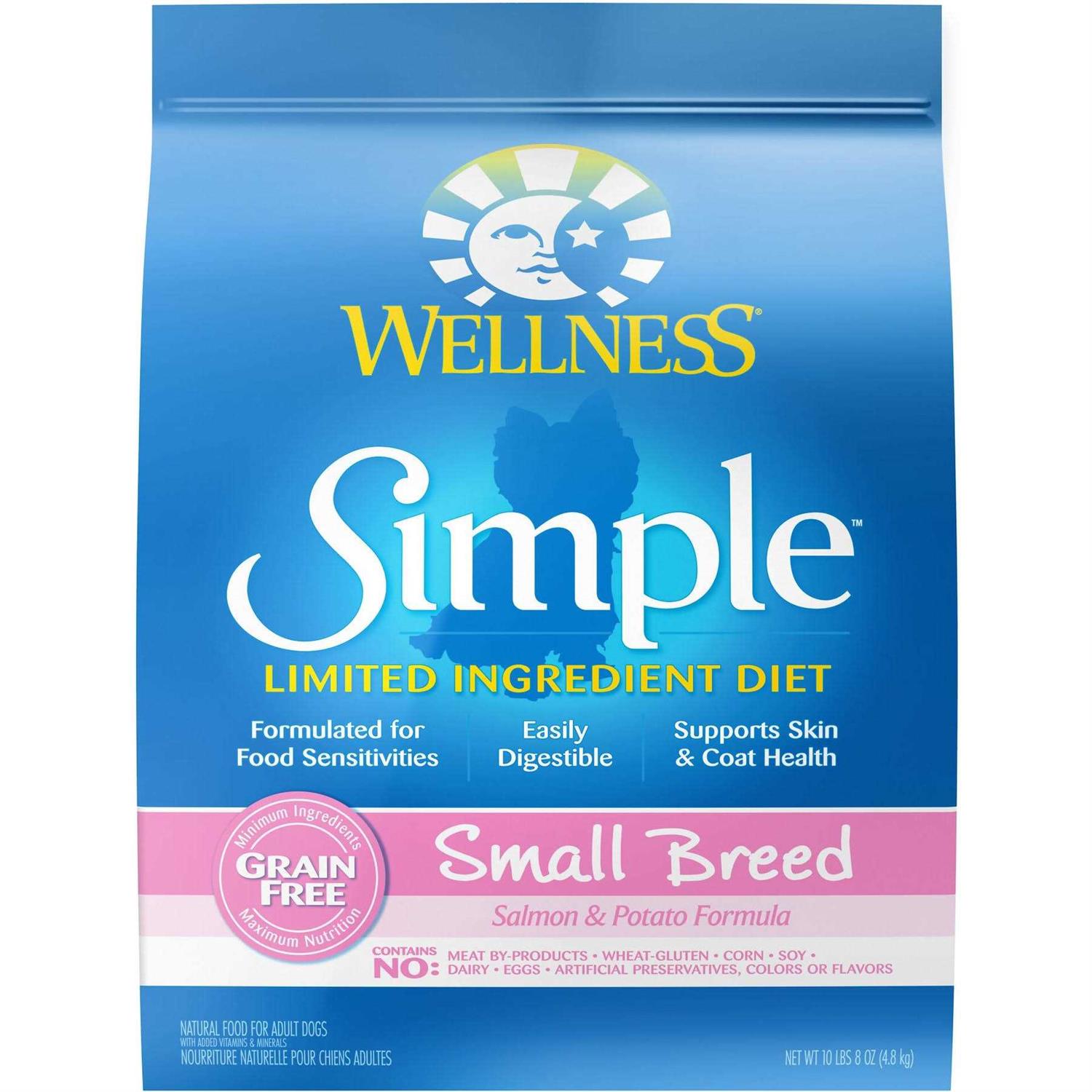 Wellness Simple Limited Ingredient Diet Grain Free Salmon & Potato Natural Dry Dog Food - Pet Supplies online store