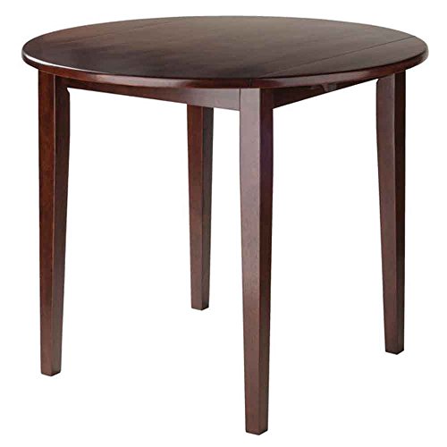 Winsome Wood Clayton Dining Walnut, 35.98x35.98x29.13 Hamilton Seating, Antique Walnut