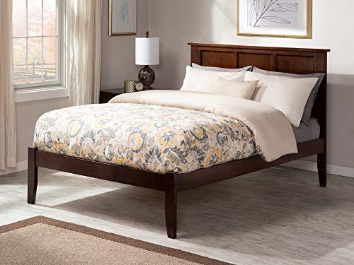 Atlantic Furniture AR8611009 Madison Platform Bed with Open Foot Board, Twin XL, Grey