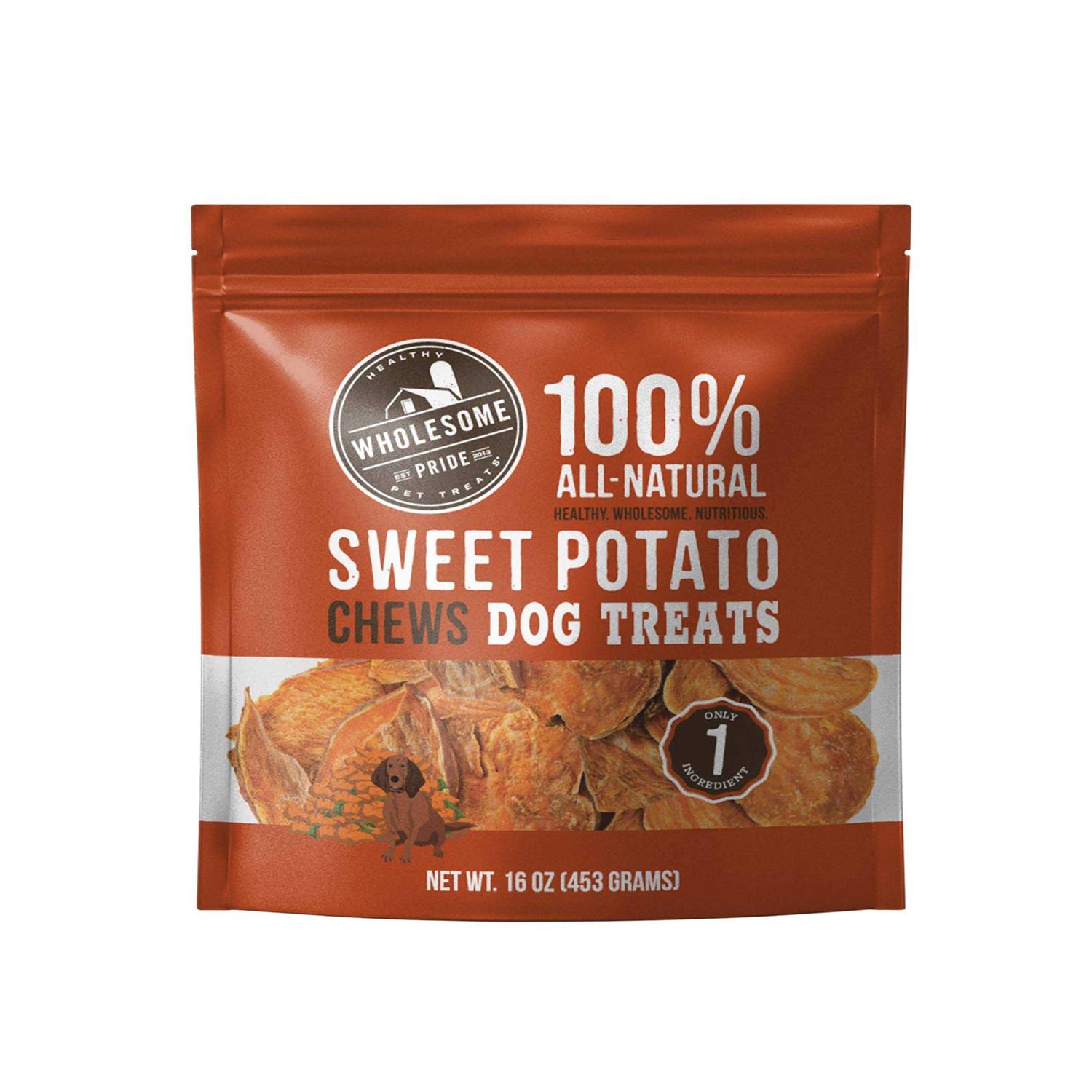 Wholesome Pride Sweet Potato Chews Dog Treats - Pet Supplies online store