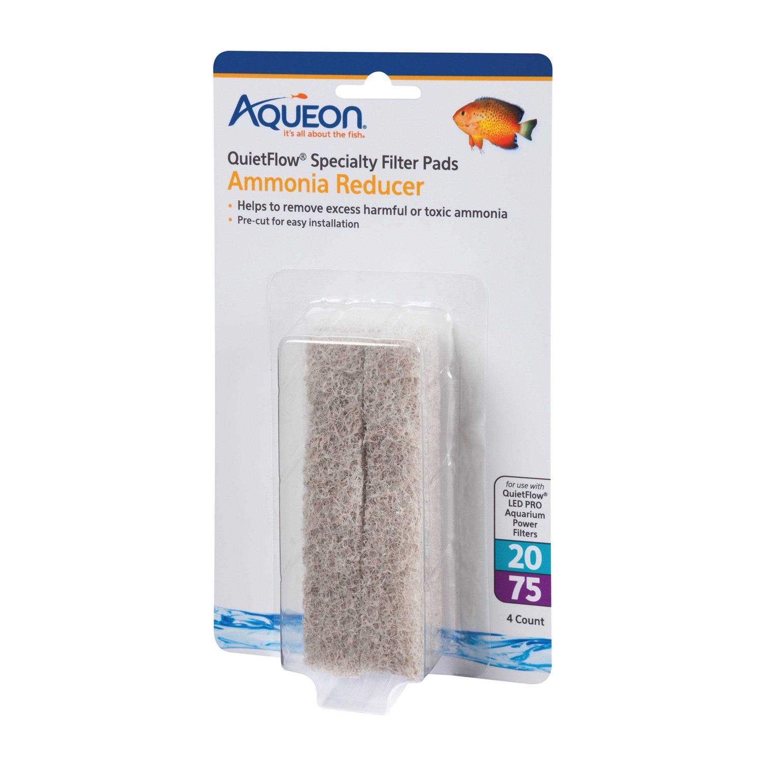 Aqueon QuietFlow Specialty Ammonia Reducer Filter Pads - Pet Supplies online store