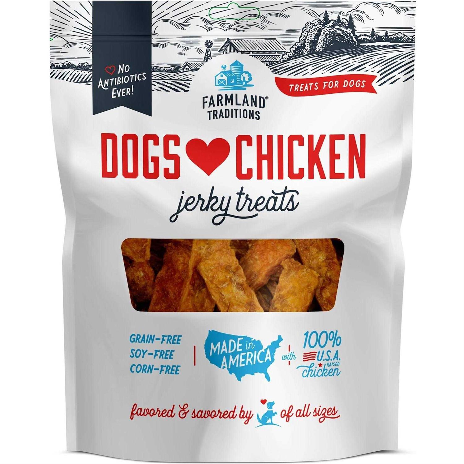 Farmland Traditions Dogs Love Chicken Jerky Treats - Pet Supplies online store