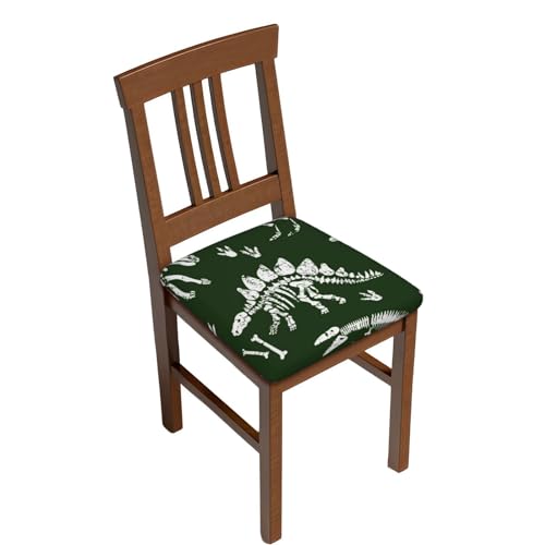 Seat Covers for Dining Room White Dinosaur Skeleton Spandex Office Chairs Seat Cover