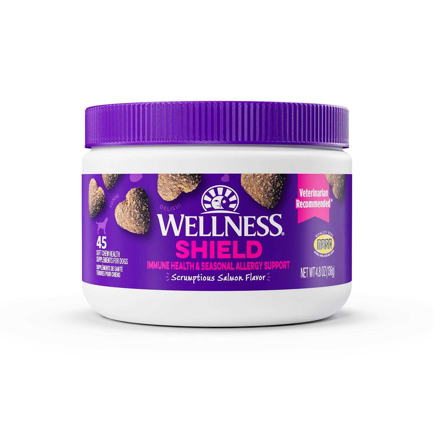 Wellness Salmon Flavored Soft Chew Immune & Allergy Supplements for Dogs - Pet Supplies online store