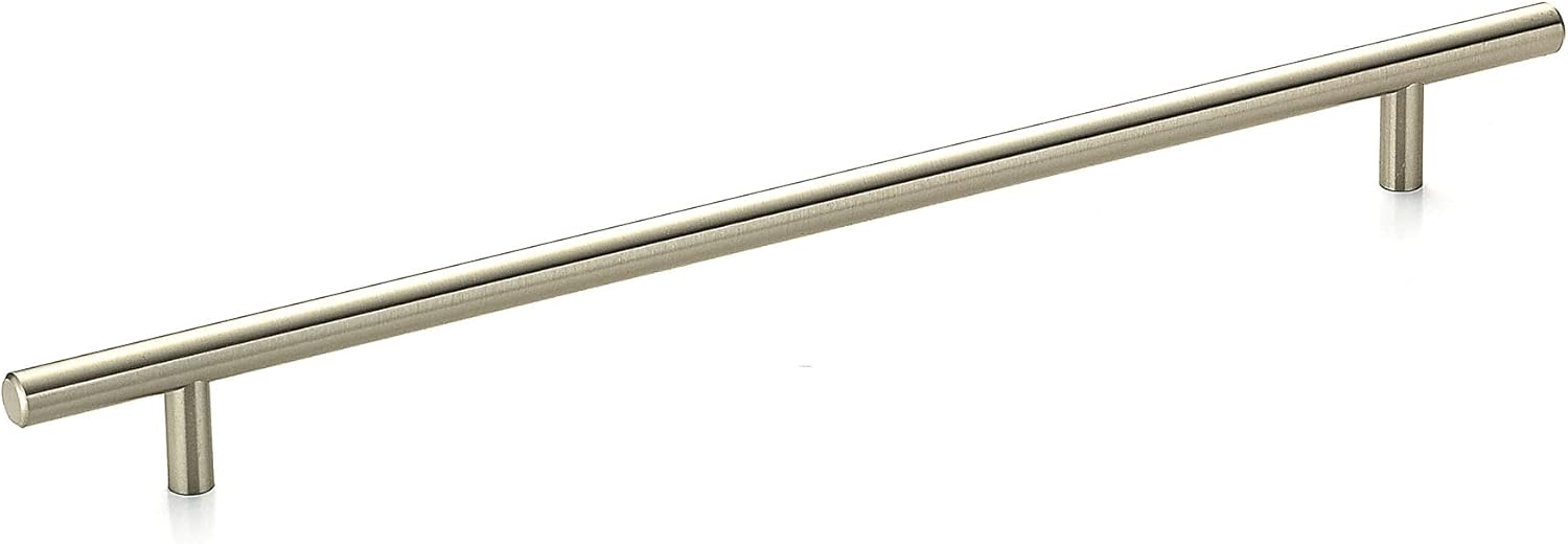Richelieu Hardware BP305298195 Washington Collection 11 3/4-inch (298 mm) Center-to-Center Brushed Nickel Modern Cabinet and Drawer Bar Pull Handle for Kitchen, Bathroom, and Furniture