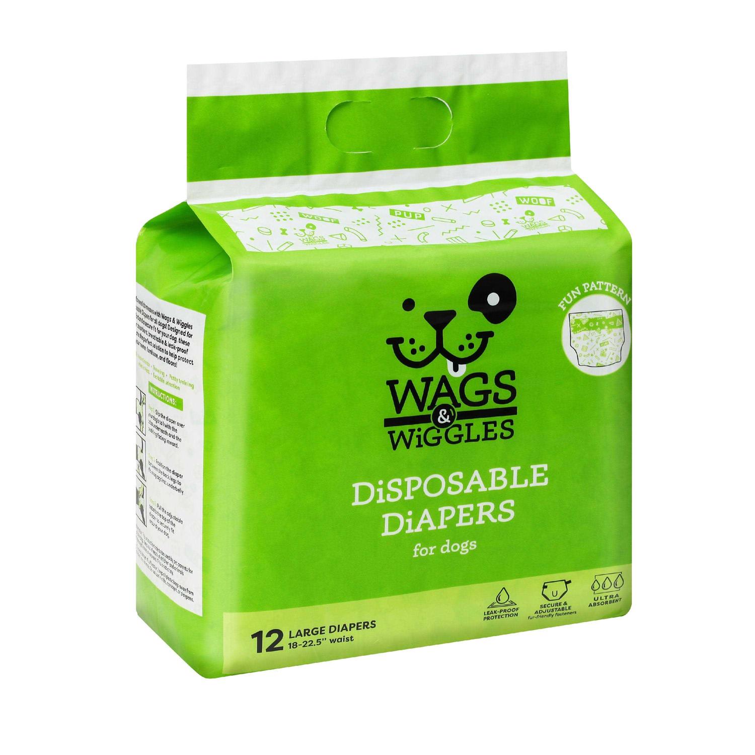 Wags & Wiggles Female Dog Diapers Doggie Diapers for Female Dogs - Pet Supplies online store
