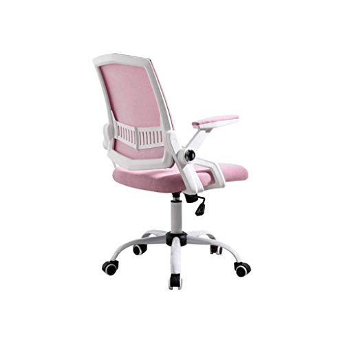 Mid Back Mesh Office Chair Ergonomic Swivel Mesh Computer Chair Flip Up Arms with Lumbar Support Adjustable Height Task Chair