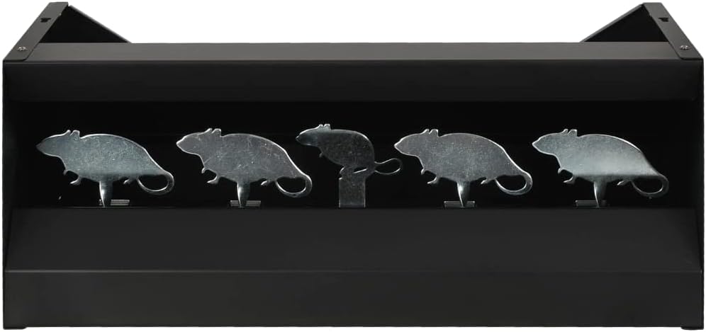 FAMIROSA Magnetic Knockdown Pellet Catcher Shooting Target 4 + 1 Targets Mouse Design (Weight: 12.74 lbs)