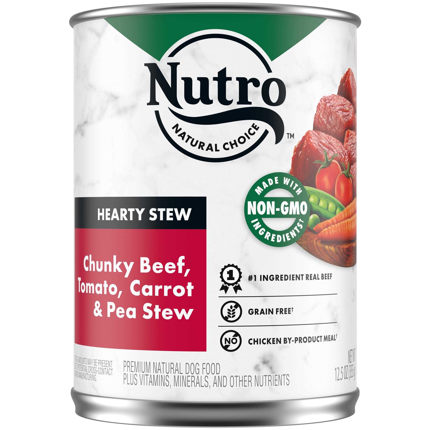 Nutro HEARTY Stew Adult Natural Wet Dog Food Cuts in Gravy Chunky Beef - Pet Supplies online store