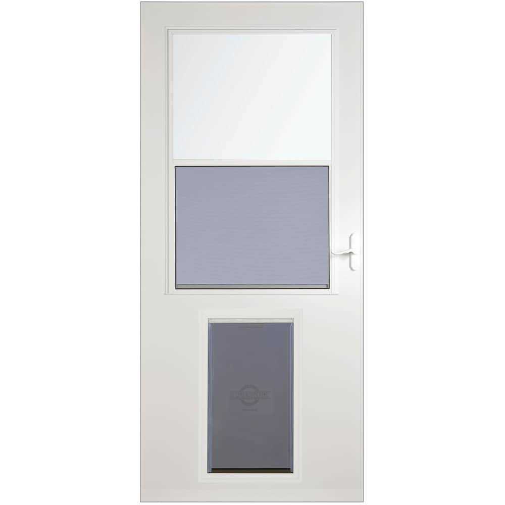 LARSON Pet Door XL 81-in White High-view Wood Core Storm Door - Pet Supplies online store