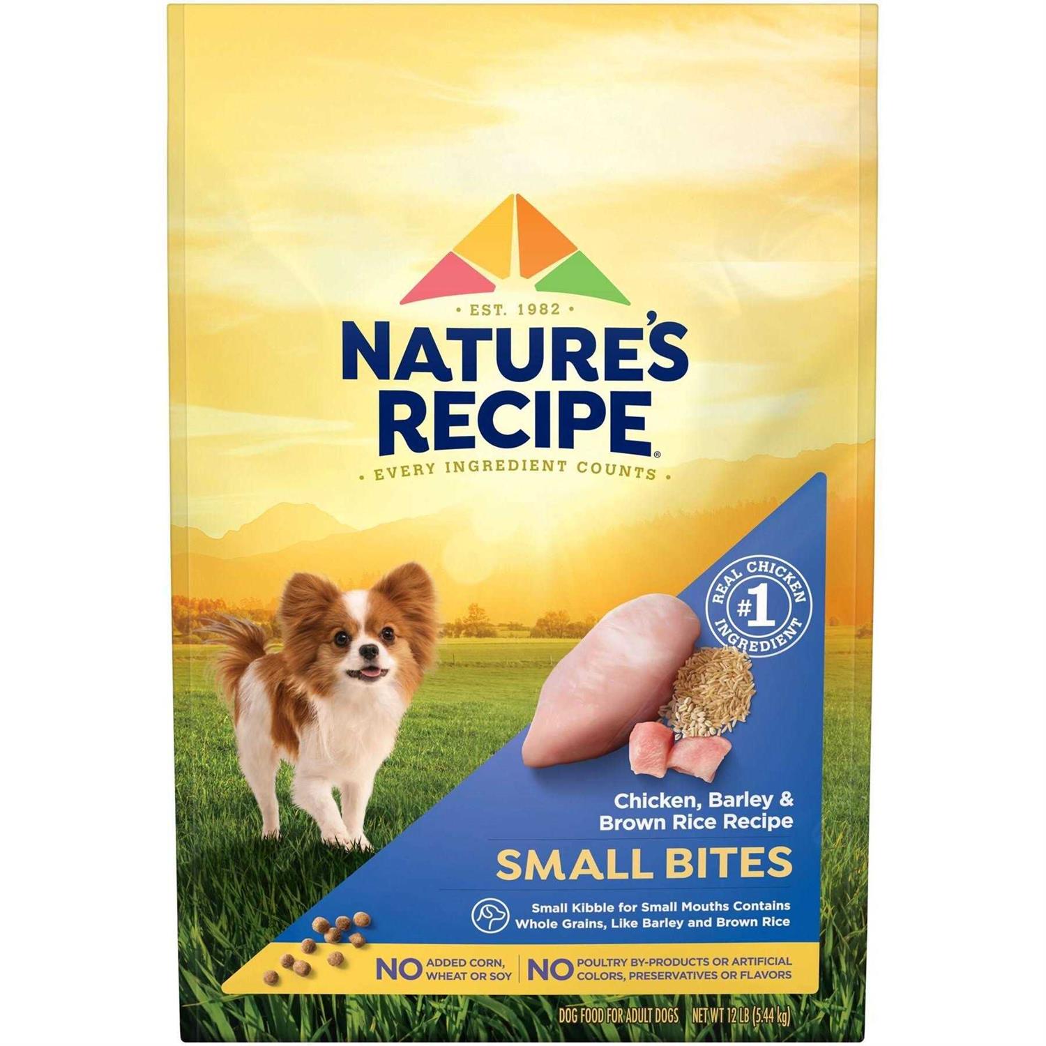 Nature's Recipe Recipe Small Bites Dry Dog Food - Pet Supplies online store