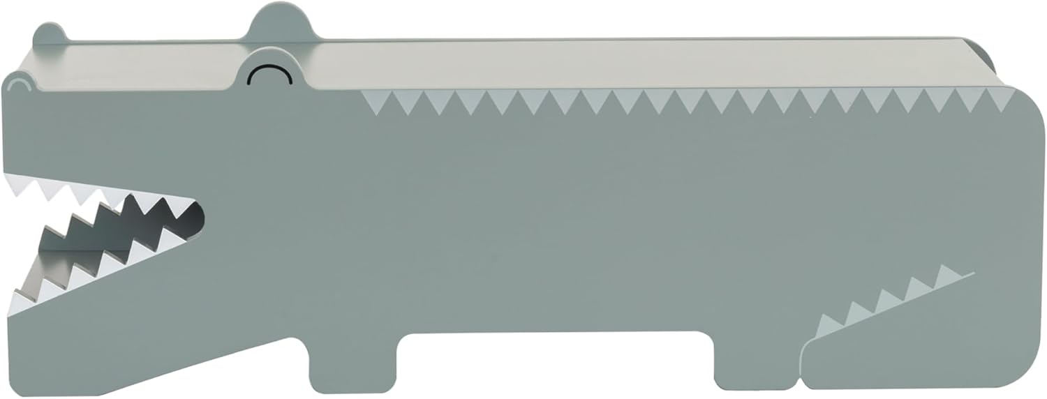 Creative Co-Op, Blue Reclaimed Wood Alligator Bench with Storage