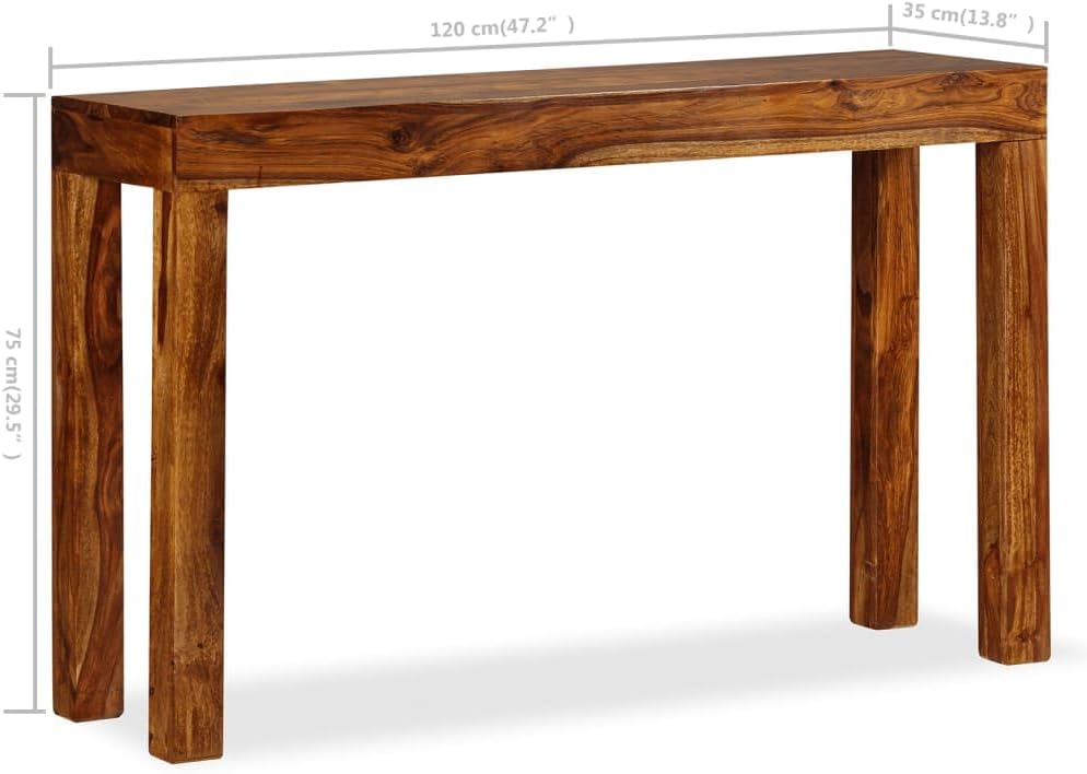 Side Tables Living Room Tea Table Sofa Table Console Table Solid Sheesham Wood 47.2