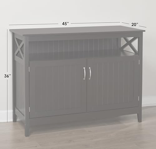 Target Marketing Systems Southport Mid Century Modern 2-Door Dining Room 45