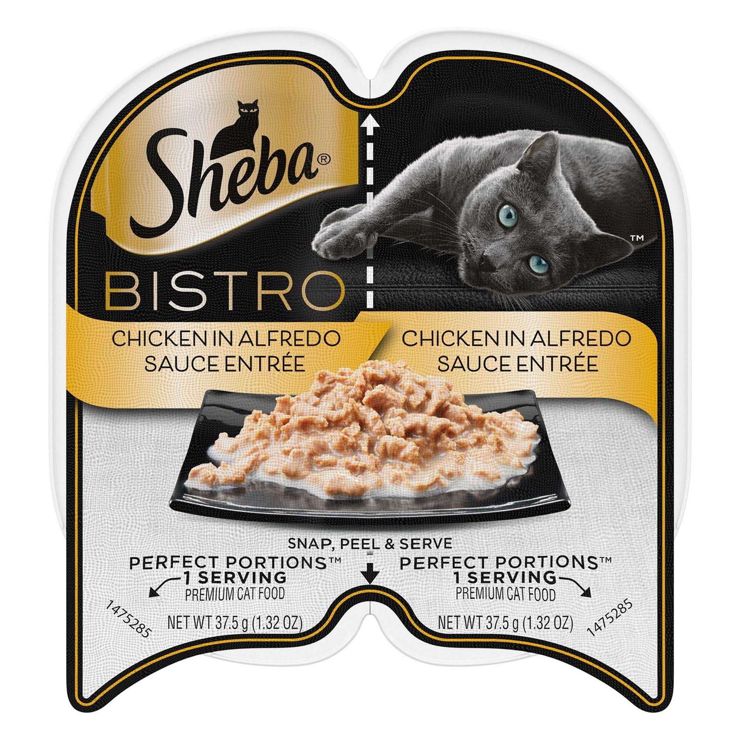 Sheba Perfect Portions Bistro Chicken in Alfredo Sauce Wet Cat Food - Pet Supplies online store