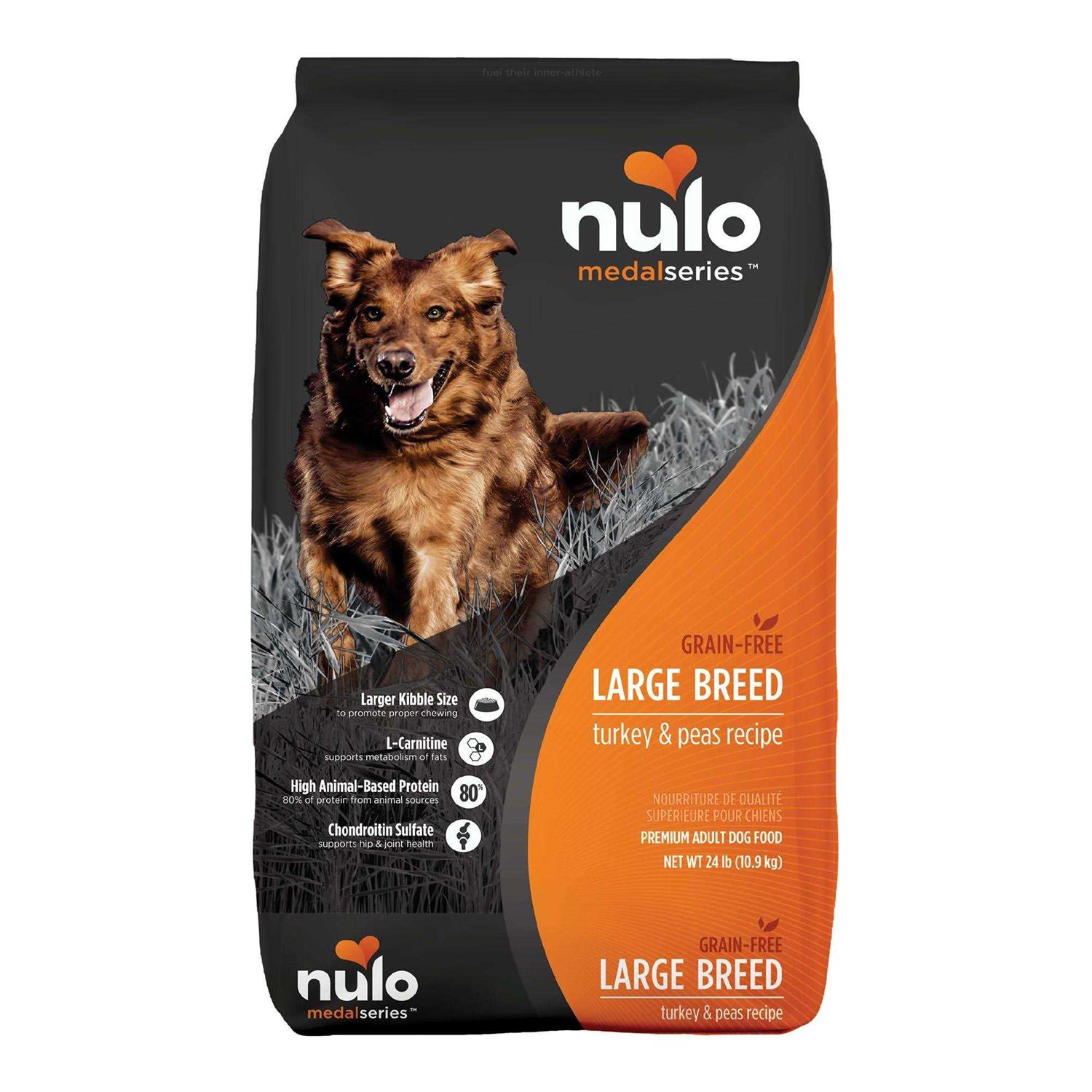 Nulo MedalSeries Large Breed Adult Dog Food Grain Free Turkey & Peas - Pet Supplies online store