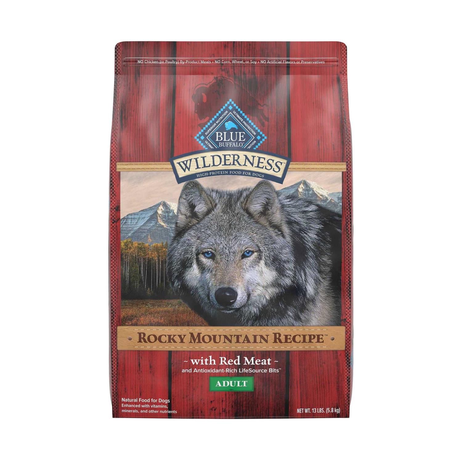 Blue Buffalo Wilderness Rocky Mountain Recipe Dog Food - Pet Supplies online store