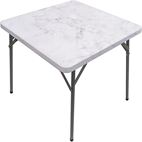 Marble Square Table Cove, Marble Style Texture, Elastic Edge, Suitable for Catering and Kitchen, Fit for 47
