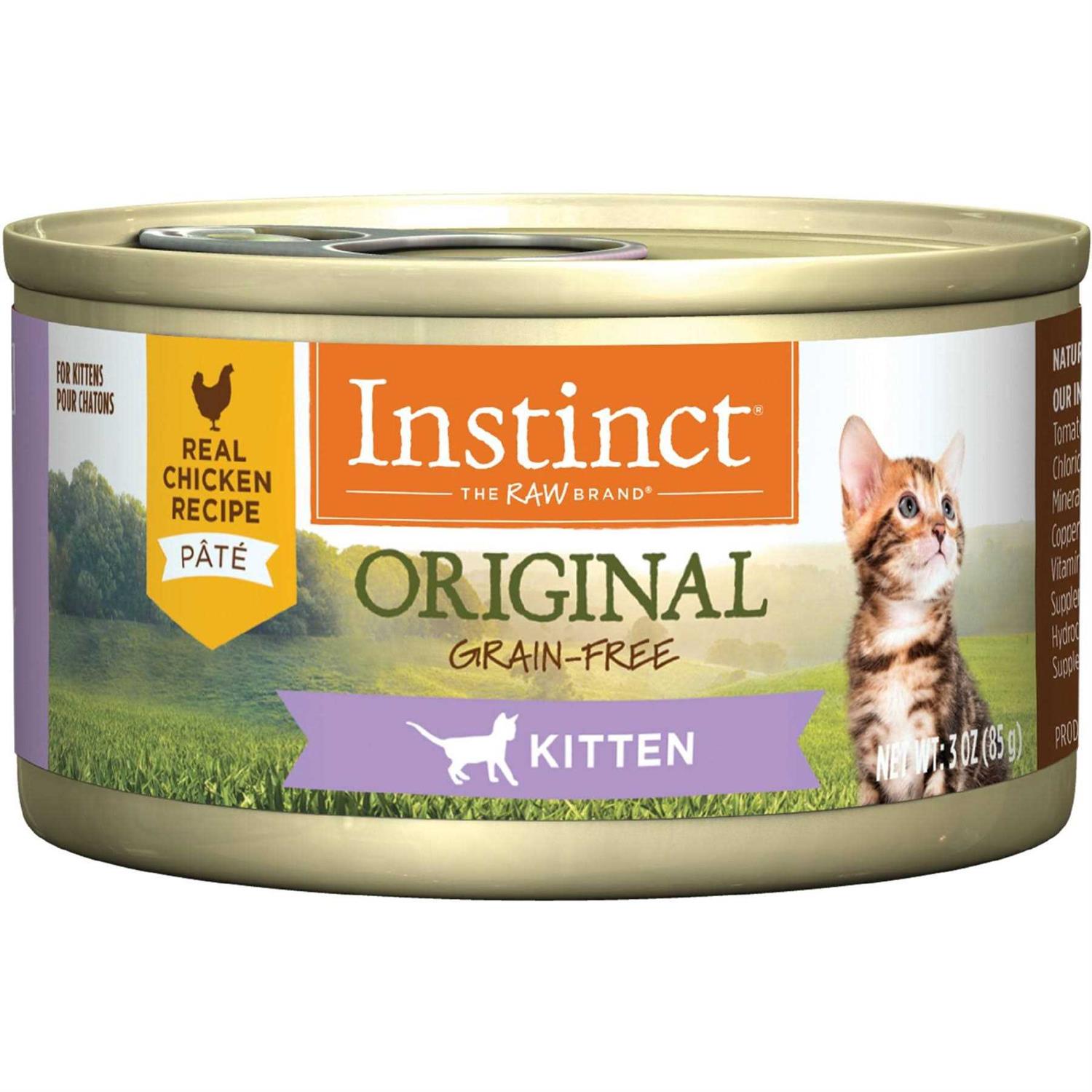 Instinct Original Kitten Real Chicken Recipe Grain-Free Wet Cat Food - Pet Supplies online store