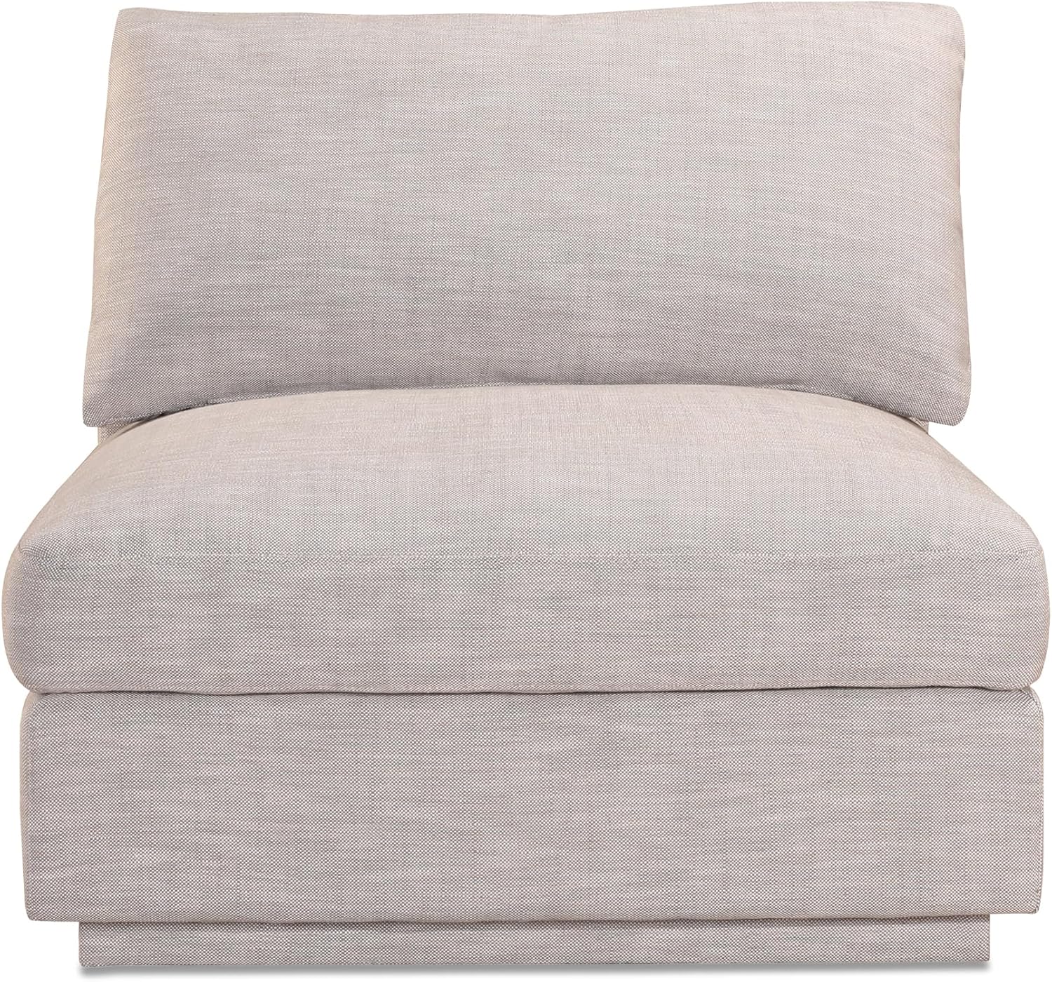 Martin Slipper Chair, Linen-Polyester Blend, Modular Scandinavian Seating, Taupe