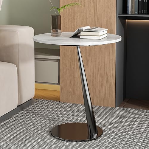 Round Coffee Table, Small Modern Coffee Table, Side End Table for Living Room, Round Coffee Tables Simple Modern Center Table for Living Room Home Office (Size : Black), ERQ668