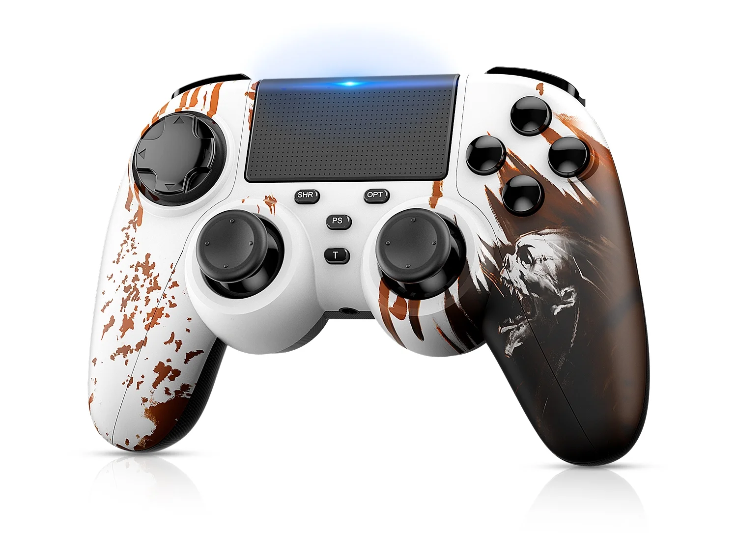 Wireless Controller for PS4, Wireless Game Controller Compatible with Playstation 4/Slim/Pro, with Double Shock/Audio/Six-axis Motion Sensor