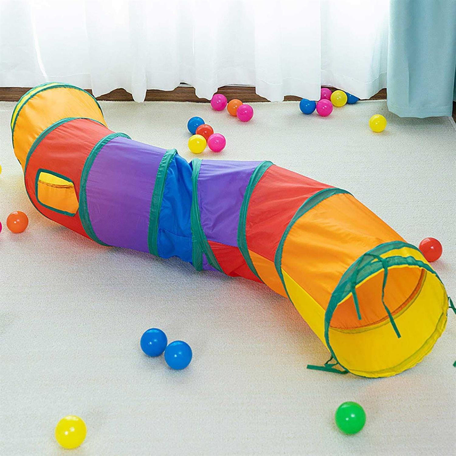 iCAGY Cat Tunnel for Indoor Cats Interactive Rabbit Tunnel Toys Pet Toys Play Tunnels for Cats Kittens Rabbits Puppies Crinkle Collapsible Pop Up - Pet Supplies online store