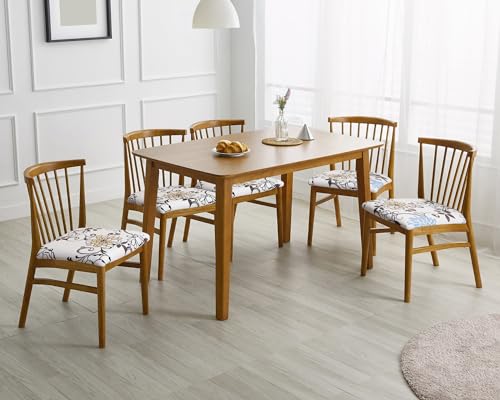 SPRINGRICO Seat Covers for Dining Room Chair Set of 4 Washable Seat cushion Slipcovers Kitchen Chair Covers (4 Pack, Floral3)