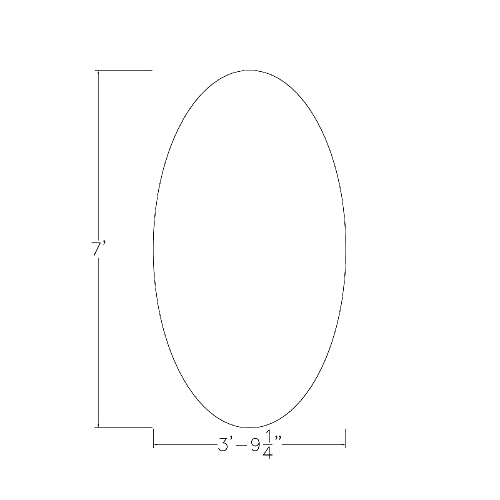 7x4 Oval Shaped Conference Room Table with Power and Data | Matte Black Post Legs | Harmony Series | 6 Person Table | Blonde Sufside Ash