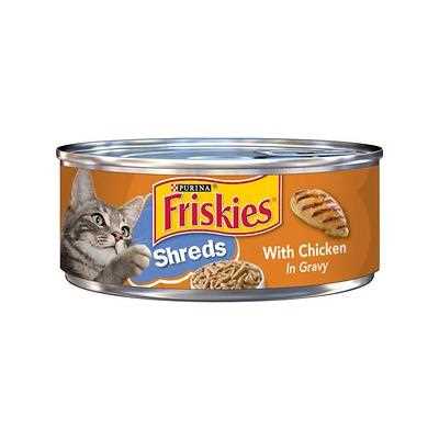 Friskies Savory Shreds with Chicken Canned Cat Food, 5.5-oz, 24 ct - Pet Supplies online store