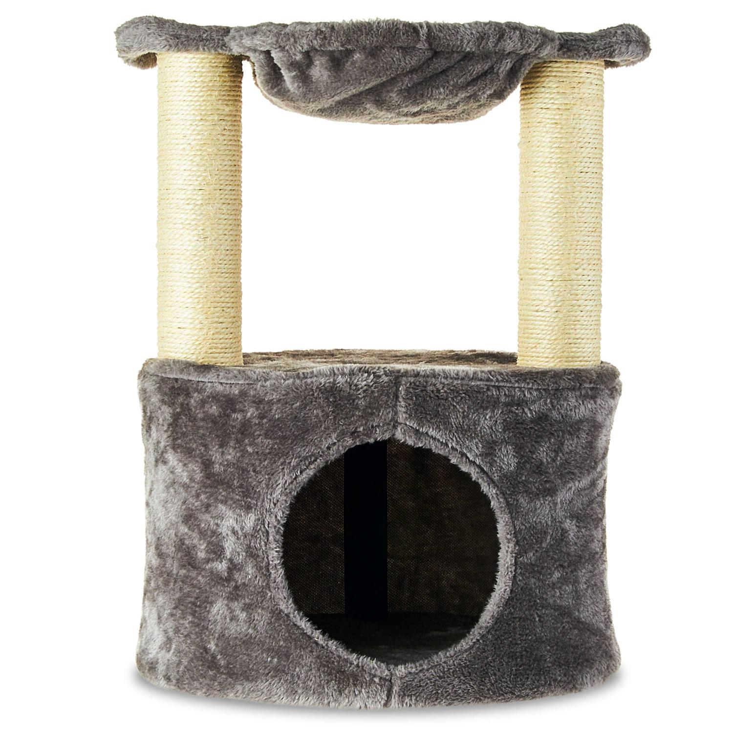 Vibrant Life 2-Level Medium Cat Condo with Hammock - Pet Supplies online store
