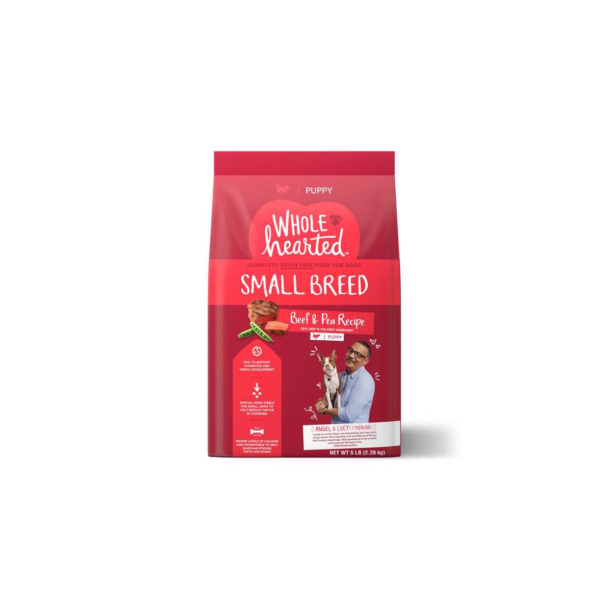 WholeHearted Grain Free Breed Beef Pea Recipe Dry Puppy Food - Pet Supplies online store