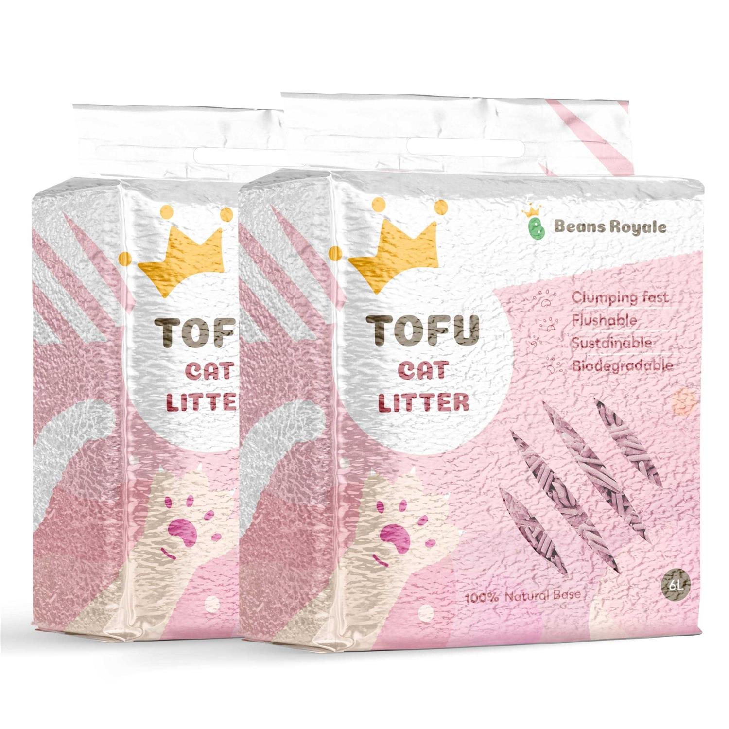 Beans Royale 2pcs Pack Tofu Cat Litter Clumping Kitty Litter - Pet Supplies online store