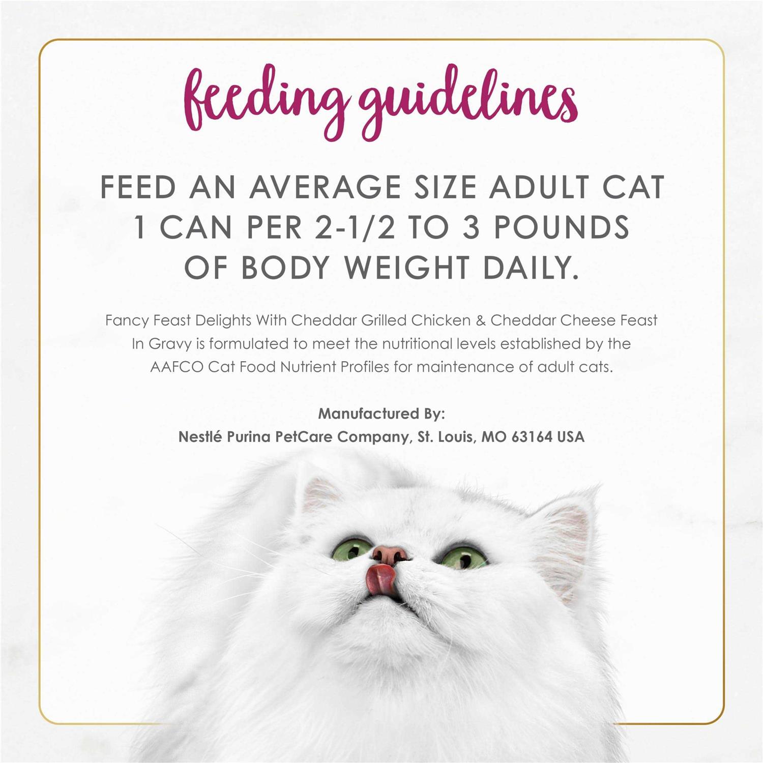 Fancy Feast Gravy Delights Grilled Cheddar Cheese Wet Cat Food - Pet Supplies online store