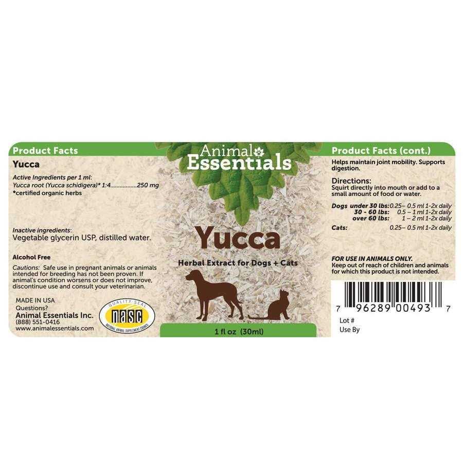 Animal Essentials Yucca Herbal Extract for Dogs & Cats - Pet Supplies online store
