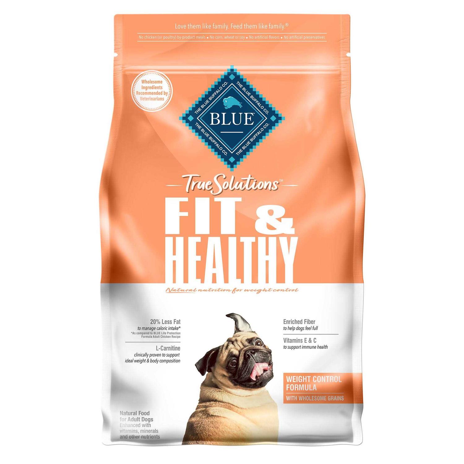 Blue Buffalo True Solutions Fit Healthy Weight Control Chicken Adult Dry Dog Food - Pet Supplies online store