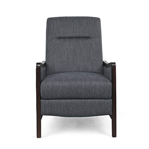 Christopher Knight Home Veatch Recliner, Charcoal + Dark Walnut