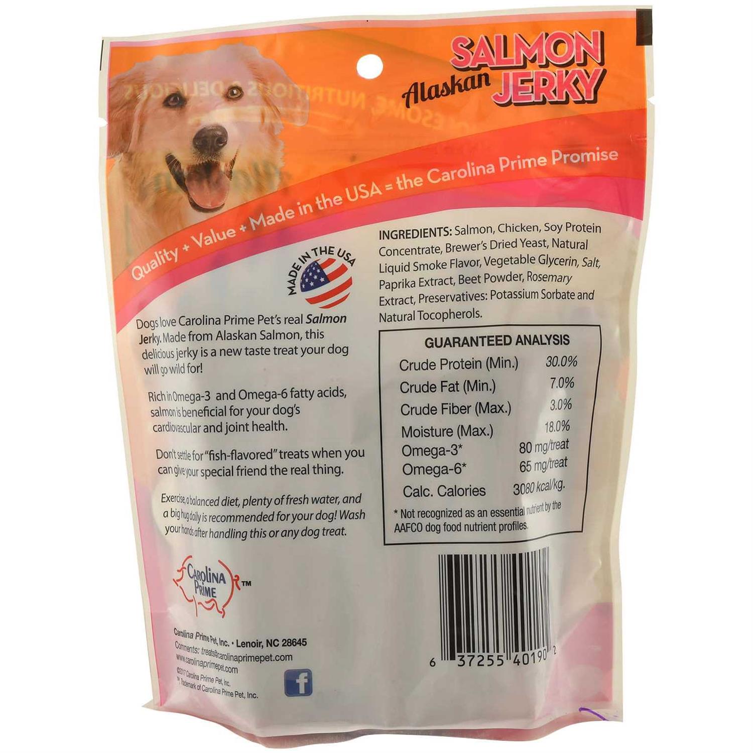 Carolina Prime Real Salmon Jerky Sticks - Pet Supplies online store