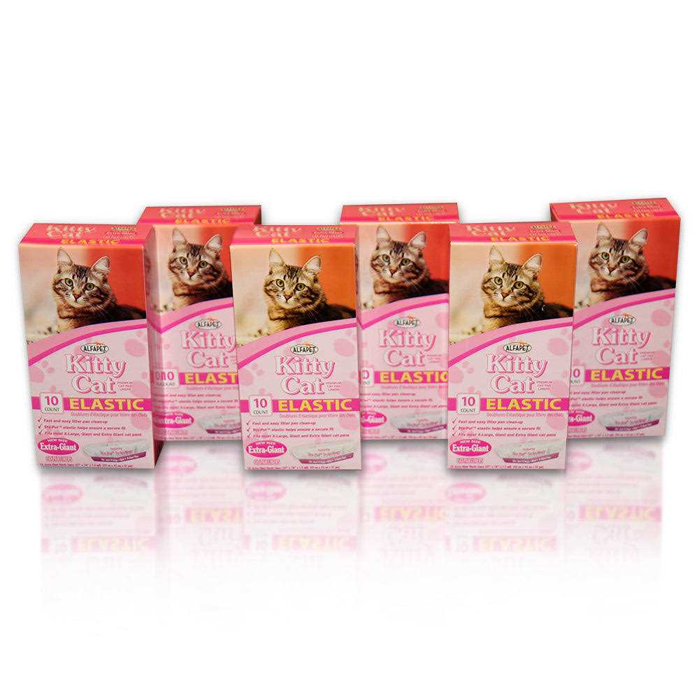 Alfapet Kitty Cat Litter box Disposable Elastic Liners For Large - Pet Supplies online store