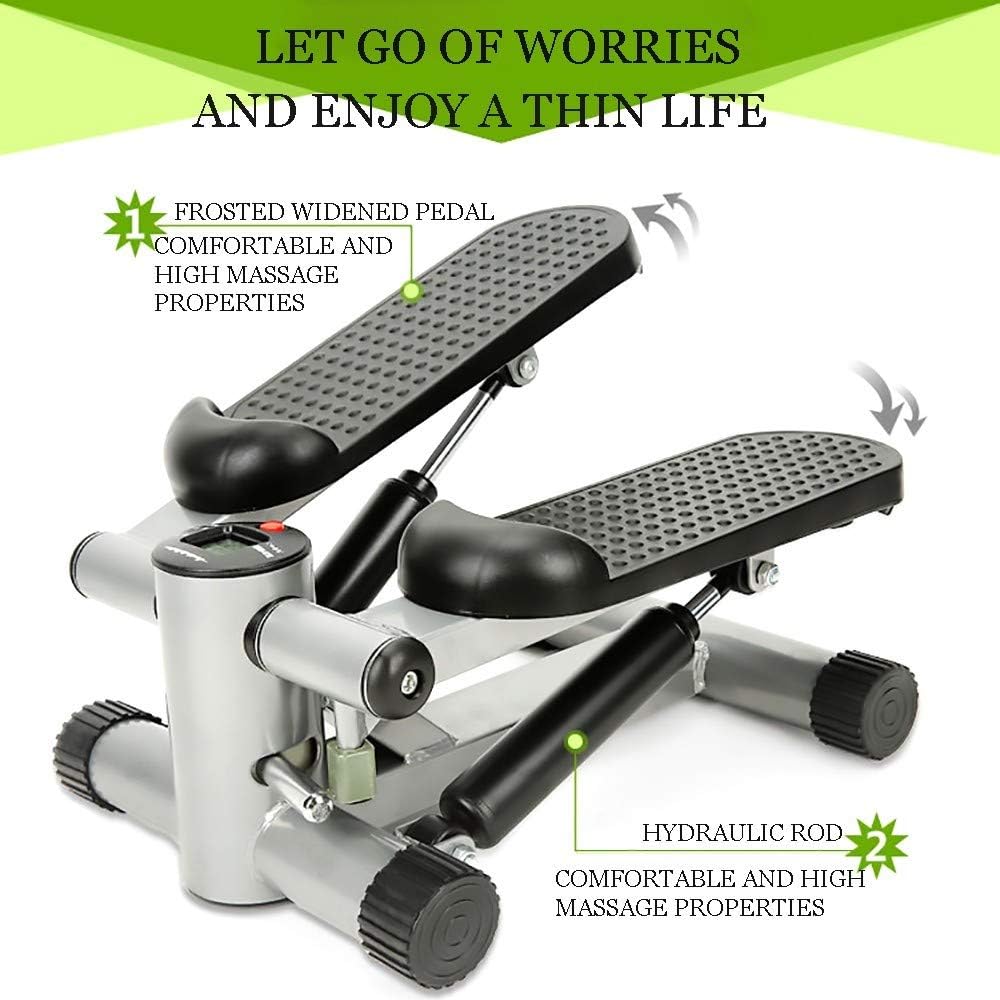 Exercise Stepper, Swing Stepper, Up-Down Stepper, Home Stepper with Wireless Training Computer, for Beginners and Advanced Users, Small and Compact, Home Gym Equipment