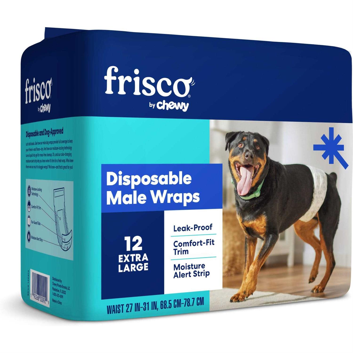Frisco Disposable male Dog Wraps - Pet Supplies online store