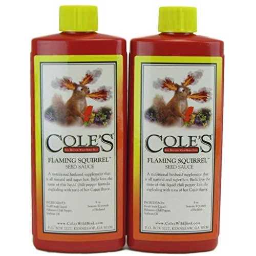 Cole's Wild Bird Products Fs08 Flaming Squirrel Seed Sauce - Pet Supplies online store