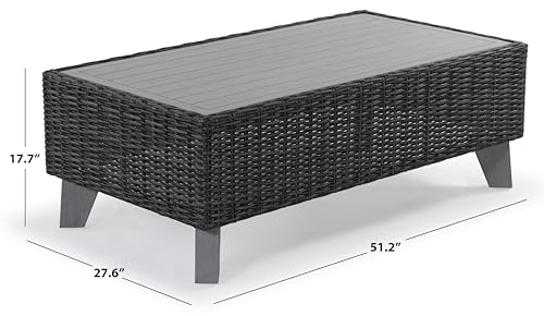 SAFAVIEH Margarita Wicker CPT2100 Coffee Table, 51