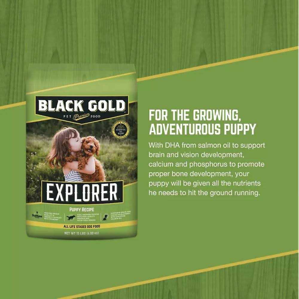 Black Gold Explorer Puppy Recipe Dry Dog Food - Pet Supplies online store