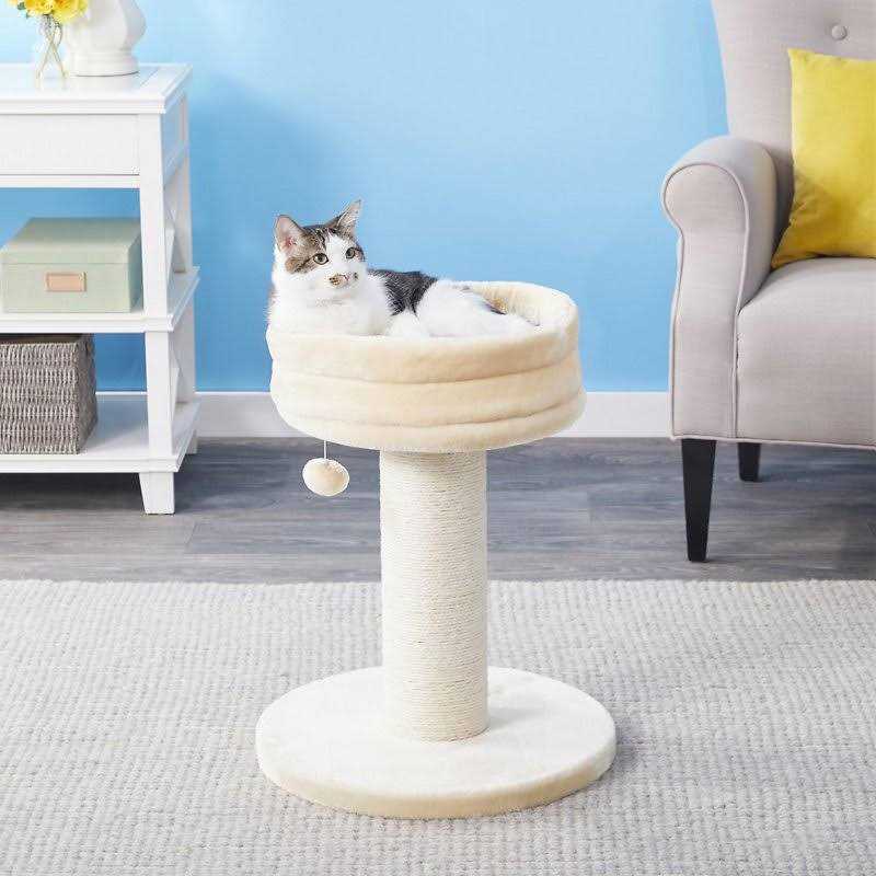 Frisco 24.8-in Heavy Duty Faux Fur Cat Tree - Pet Supplies online store